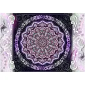 Kärkkäinen Artgeist Round Stained Glass (Violet) itseliimautuva fototapetti
