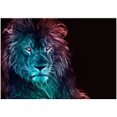 Kärkkäinen Artgeist Abstract Lion - Rainbow fototapetti
