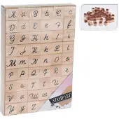 Kärkkäinen Stamp Set 54-osainen puinen kirjain leimasinsetti