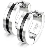 Kärkkäinen SJ Striped Center Blacksteel korvakorut