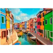 Kärkkäinen Artgeist Colorful Canal In Burano fototapetti