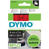 Dymo Tape D1 9mmx7m black/red