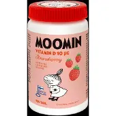 Kärkkäinen Moomin D-vitamiini 10µg mansikka purutabletti 100tabl ravintolisä