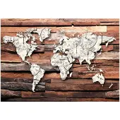 Kärkkäinen Artgeist Map On Wood fototapetti