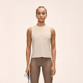 Casall Graphic Tank-toppi Ecru