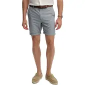 Superdry for man. M7110487A Shorts Premium Textured Chino blue (36), Casual, Cotton