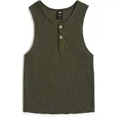 G-Star Slim Henley Tank T-Shirt - Grey - Women