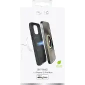 Puro Iphone 13 pro max skymag cover leather look, black