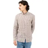 Tommy Hilfiger Linen Bengal Stripe Rf Shirt - Brown - S