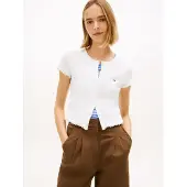 Tommy Hilfiger Neuletakki valkoinen