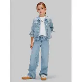 Calvin Klein Jeans Farkut 'Wide Leg' sininen denim