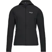 Jack Wolfskin Women's Litestride Hooded Full Zip Black L