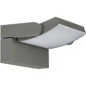 LINDBY Led ulkoseinävalaisin Sherin , Alumiini/harmaa/sinkki, Alumiini, Moderni