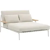 Muuto Settle leposänky Laze 1-grey, käsinojilla