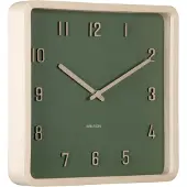 Karlsson seinäkello Nervadura Square dark green KA6118GR