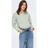 ONLY Onloregon Alva Ls Reg Shirt Noos Wvn - Green - XL