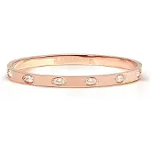 Nomination Pretty Bangles teräs rannekoru ruusukulta M-koko 029526/043