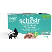 Schesir Small -säästöpakkaus 24 x 50 g - tonnikala & kultaotsa-ahven
