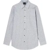 Armani Exchange for man. XM002811AF24739F0204 Regular jacquard yarn dyed shirt white (M), Casual, Cotton, Classic, Long sleeve