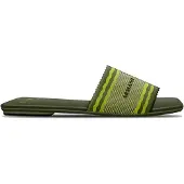 Armani Exchange for woman. XW002569AF22793M7208 Renew green sandals (39), Fabric, Flat, None, Casual