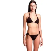 Emporio Armani for woman. EW000786_AF20241 Bikini Jacquard Pattern brown (L), Beachwear, Polyester