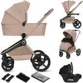 Lionelo Monitoimirattaat Freya 3in1 Beige Sand – turvakaukalo, vaunukoppa ja istuinosa