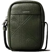 Calvin Klein Emblem Aop Emboss Slim Reporter Olkalaukku