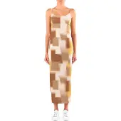 Armani Exchange for woman. XW002054AF21292F1060 Finn Bodycon Dress (S), Beige, Casual, Party, Polyamide, Sleeveless / Straps