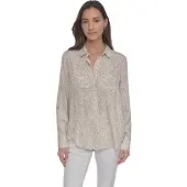 DKNY Dw3500002 Pitkähihainen Kauluspaita