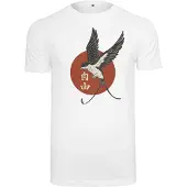 Mister tee Paita 'Free' beige / punainen / valkoinen