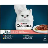 Gourmet Perle Mini Fillets Meat&Fish Gravy 24x85g