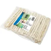 2pets - Purutikku kierretty valkoinen 12 cm/ 7-8 mm 100-pack 100-pack - Koirat - Koiran herkut ja puruluut