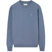 Silbon for man. S261041102293 Ethnic blue racket sweatshirt (L), Casual, Cotton
