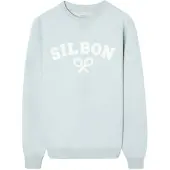 Silbon for man. S261011102227 Sweatshirt racket medium blue (XL), Casual, Cotton
