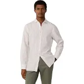 Hackett Summer Stripe Linen Pitkähihainen Kauluspaita