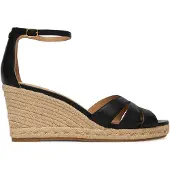 Ralph Lauren Nellie Nappa Leather Espadrille - Black - 42