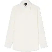 Armani Exchange for man. XM002319AF24533U0009 White cotton shirt (S), Casual, Classic, Long sleeve
