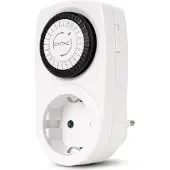 Entac EMT24-1E, 230 V, 16 A, Valkoinen, Musta, 3680 W, Muovi, Metalli, 45 mm