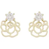 Sno of sweden Flora Rose pendant korvakorut