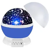 Hobby Hall Pyörivä LED-yövaloprojektori sininen