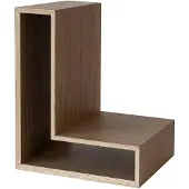 Maze L-shelf Seinähylly - Seinähyllyt Pähkinäpuuviilu Saksanpähkinä - 305338