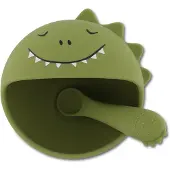 Trixie ruokailusetti imukuppikulholla Mr.Dino