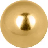 Wildcat Standard Threaded Ball - Sisäkierteinen Pallo - Kultainen metalli, 4,0 mm, 1,6 mm