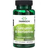 Swanson Health , Kurkumin & Berberiini mustan piparin kanssa, 60 kapselia