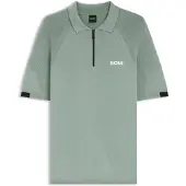 BOSS for man. 50575861 Green Perform Max Polo Shirt (L), Casual, Sport, Polyester, Short sleeve