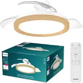 Philips Bliss DC Fan ceiling 28W+35W TW Wood