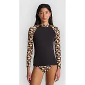 Billabong Tropic Surf Print Pitkähihainen Lycra black pebble Koko XL