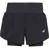 Asics Road 2-N-1 3.5In Short Women Performance Black/Performance Black - L