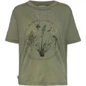 Icebreaker W Mer 150 Tech Lite Ss Crop T Seed Stor - Khaki green - M