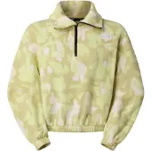 The North Face W Mountain Athletics Fleece 1/4 Zip-Prin - Yellow - XS